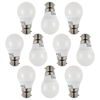 10 Pack of 6 Watt LED B22 Bayonet Cap Golf Ball Light Bulb - Cool White
