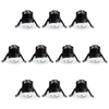 10 Pack of Integrated LED IP65 3000K Fixed Fire Rated Downlight - Chrome