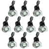 10 Pack of IP20 Fire Rated Recessed Downlighters with HAL Bulbs - Chrome