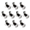 10 Pack of IP20 Fire Rated Recessed Downlighters with LED Bulbs - White