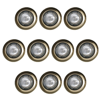 10 Pack of Recessed Spotlight Downlights,  Antique Brass