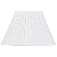 12 Inch Easy to Fit Box Pleat Shade - Ivory
