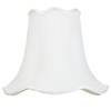 12 Inch Easy to Fit Scalloped Shade - Ivory