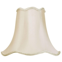 12 Inch Easy to Fit Scalloped Shade - Sand