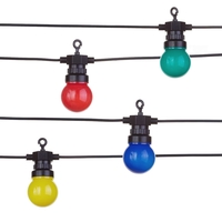 12 Indoor Festoon String Lights - Multicoloured