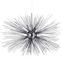 12 Light Spikey Ball Ceiling Pendant - Titanium