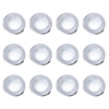 12 Pack of Diecast IP65 Rated Downlight with LED Bulbs - Chrome