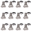 12 Pack of Fixed Fire Rated Downlighters - Brushed Chrome