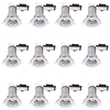 12 Pack of Fixed Fire Rated Downlighters - Chrome