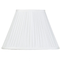 14 Inch Easy to Fit Box Pleat Shade - Ivory