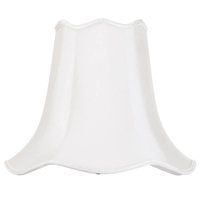 14 Inch Easy to Fit Scalloped Shade - Ivory