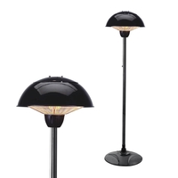 1500 Watt Floor Standing Halogen Element Outdoor Heater - Black