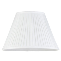 16 Inch Easy to Fit Box Pleat Shade - Ivory