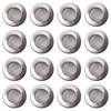 16 Pack of Diecast IP65 Rated Downlight with LED Bulbs - Brushed Chrome