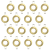 16 Pack of Fixed Recessed GU10 Downlight - Brushed Brass