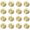 16 Pack of IP65 Rated Recessed GU10 Downlight - Brushed Brass