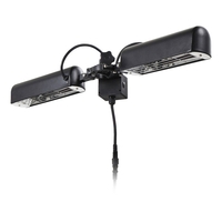 1600 Watt Twin Lamp Outdoor Parasol Heater - Black