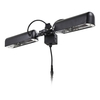 1600 Watt Twin Lamp Outdoor Parasol Heater - Black