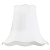 18 Inch Easy to Fit Scalloped Shade - Ivory