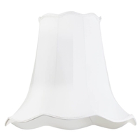 18 Inch Easy to Fit Scalloped Shade - Ivory