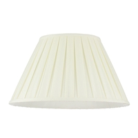 18 Inch Enya Box Pleat Easy to Fit Shade - Light Cream