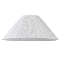 18 Inch Pleated Easy to Fit Shade - Cream