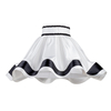 18 Inch Skirt Easy to Fit Shade with Black Stripes - Black & White