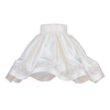 18 Inch Skirt Easy to Fit Shade with Floral Stripe - Cream