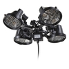 1800 Watt 4 Lamp Outdoor Parasol Heater - Black