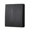 2 Gang Kinetic Push Switch - Matte Black