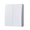 2 Gang Kinetic Push Switch - Matte White