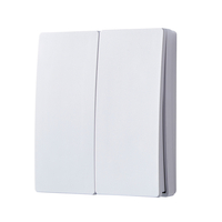 2 Gang Kinetic Push Switch - Matte White