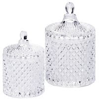 2 Light Vintage Decanter Style Table Lamp Jars - Glass