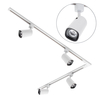 2 metre L Shape Track Light Kit with 4 Strand Heads and Integrated LED - White