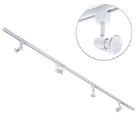 2 metre Track Light Kit with 4 Harlem Heads and LED Bulbs - White