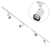 2 metre Track Light Kit with 4 Strand Heads and Integrated LED - White