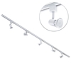 2 metre Track Light Kit with 5 Harlem Heads and LED Bulbs - White