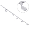 2 metre Track Light Kit with 5 Soho Heads and LED Bulbs - White