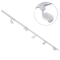 2 metre Track Light Kit with 5 Soho Heads and LED Bulbs - White
