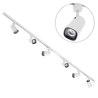 2 metre Track Light Kit with 6 Strand Heads and Integrated LED - White