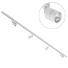 2 Metre Track Lighting with 4 Soho GU10 Fixture & Halogen Bulbs - White