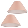 2 Pack of 14 Inch Coolie Easy to Fit Shade - Rose