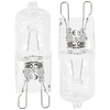2 Pack of 28 Watt Halogen G9 Capsule Bulb - Clear