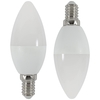 2 Pack of 4 Watt LED E14 Small Edison Screw Daylight Candle Bulb - Cool White