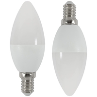 2 Pack of 4 Watt LED E14 Small Edison Screw Daylight Candle Bulb - Cool White