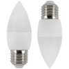 2 Pack of 6 Watt LED E27 Edison Screw Daylight Candle Bulb - Cool White