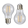 2 Pack of 6 Watt LED Vintage Style E27 Edison Screw Classic Light Bulbs - Natural White