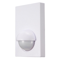 2 Pack of Brushed Effect Wall Panel PIR Sensor - White