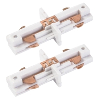 2 Pack of Butt Connector for Single Circuit Main Track in White