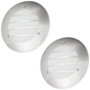 2 Pack of Circular Outdoor 1 Light Wall Light - Stainless Steel